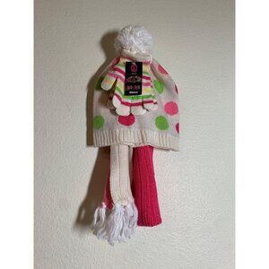 NWT Nolan Winter Glove Hat Scarf Set Retro Y2K Colorful Girls One Size